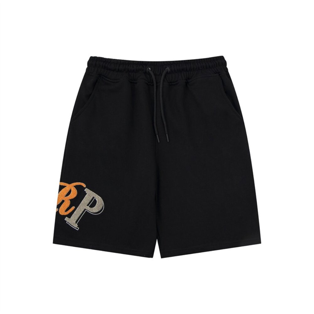 Trapstar Black Contrast Lettering Fleece Shorts